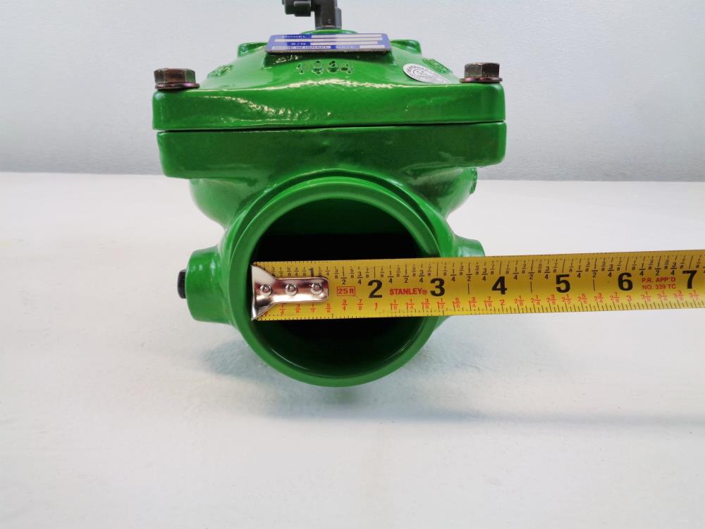 Bermad 3" Irrigation Hydraulic Control Valve, Grooved, Cast Iron